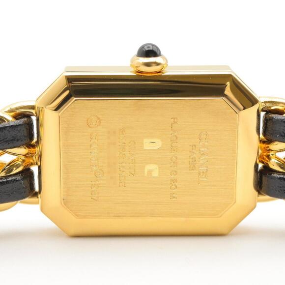 Chanel CHANEL Première M Wristwatch, Gold Plated (GP), Leather Strap, Women's... - Picture 5 of 15
